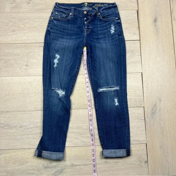 7 For All Mankind Josefina Skinny Boyfriend Jeans - Picture 14 of 14